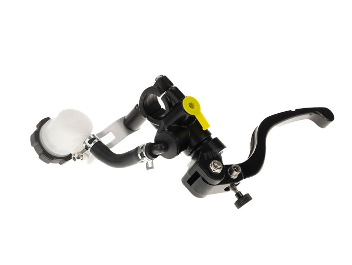 Grip set brake lever brake pump black universal with separate oil reservoir